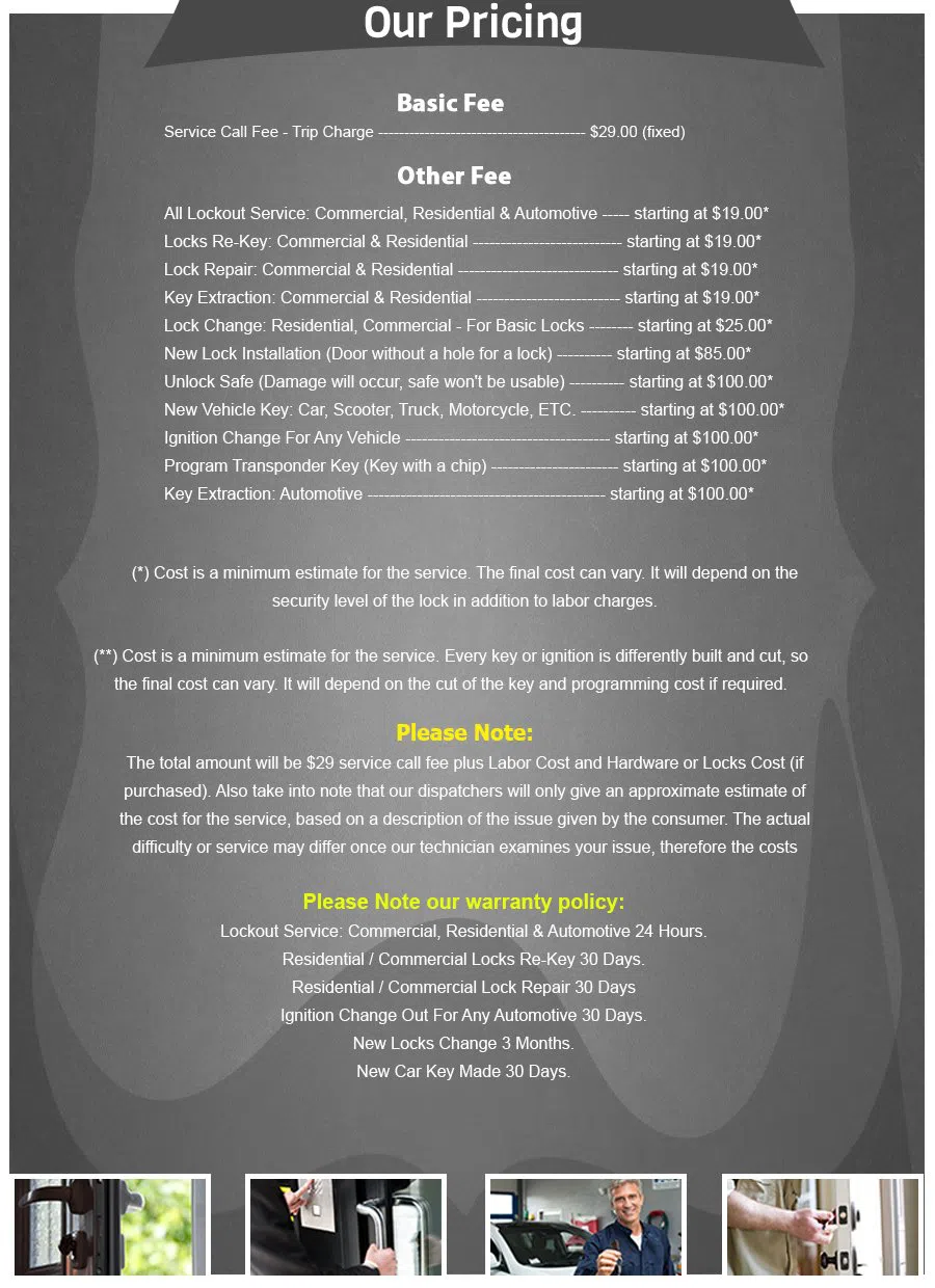 Santa Ana Lock And Safe, Santa Ana, CA 714-548-3061 - price-list-n-16